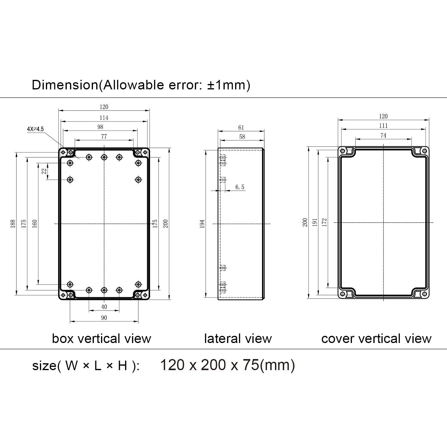 Compact Rated Project Box - Reliable Protection for DIY Electrical Projects