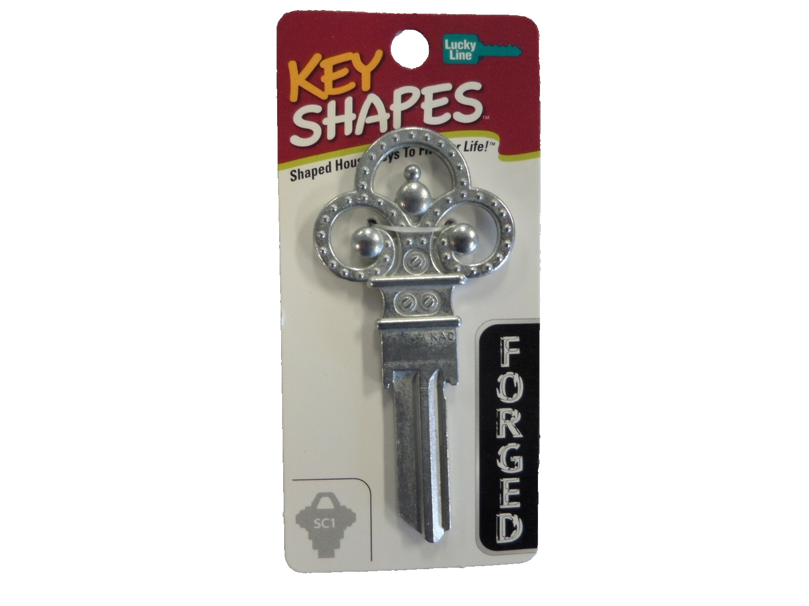 LUCKY LINE B303S SKELETON KEY SCHLAGE SC1 KEYWAY HOUSE KEY FORGED KEY SHAPES