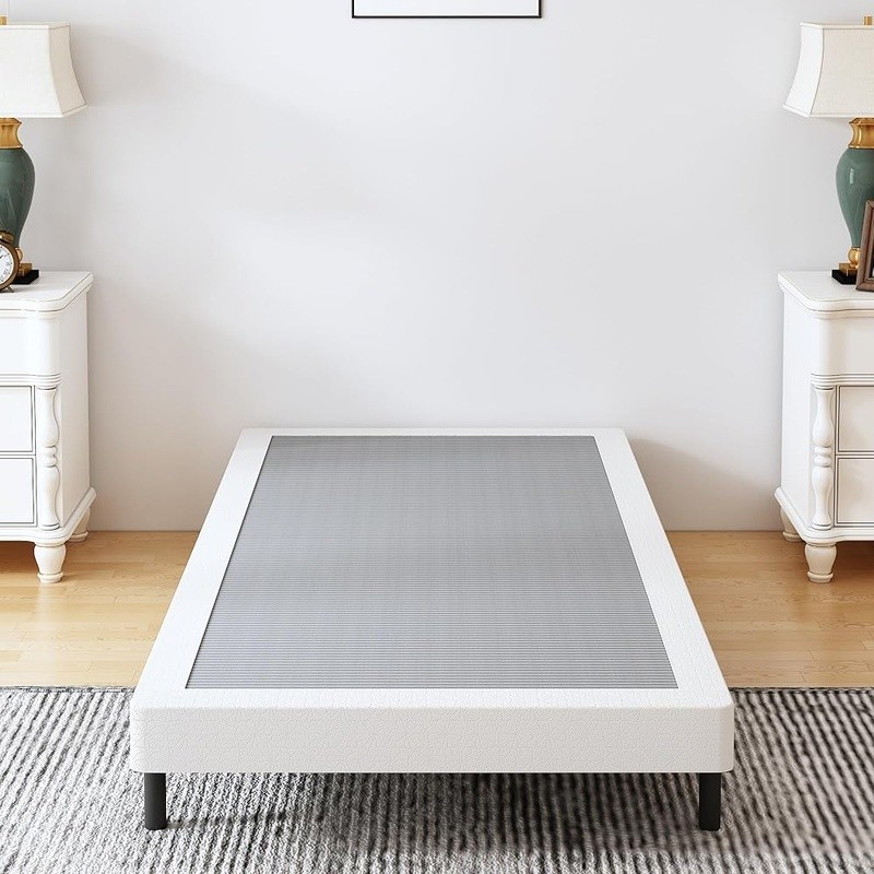 Sturdy Twin Box Spring Metal Frame Durable Support Quiet Easy Assembly 4 Inch