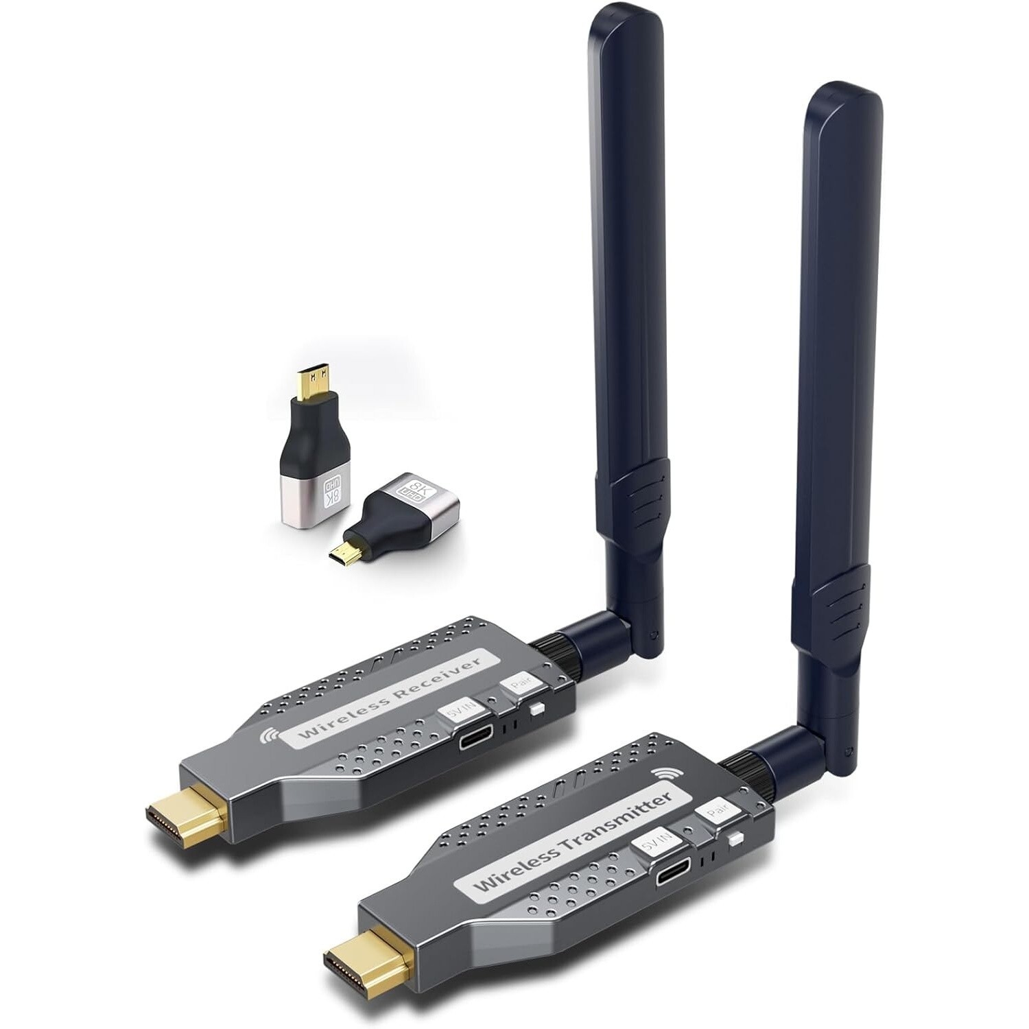 Wireless HDMI Transmitter and Receiver 492ft4K Decode 1080P Output Wireless HDMI