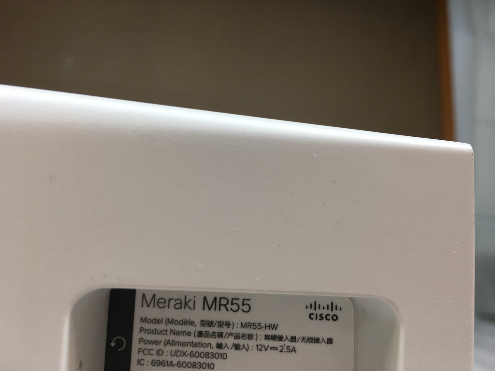 Cisco Meraki MR55 Cloud Managed Access Point MR55-HW - Unclaimed