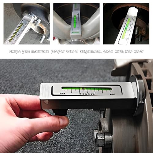 Adjustable Magnetic Gauge Tool, Wheel Camber Caster Pillar Alignment White