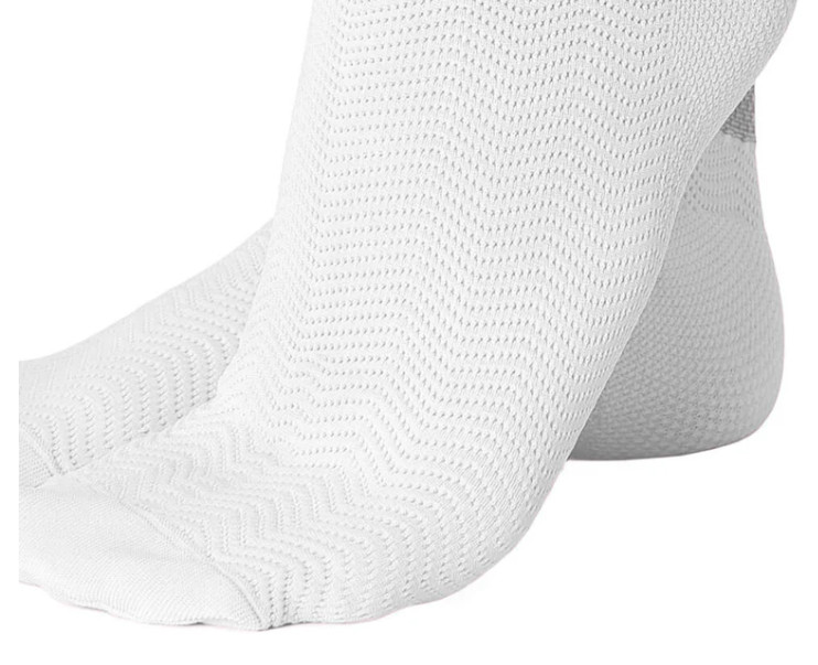 NIB $77 Solidea Active Compression Speedy Mid-Calf Tech Socks Large L White