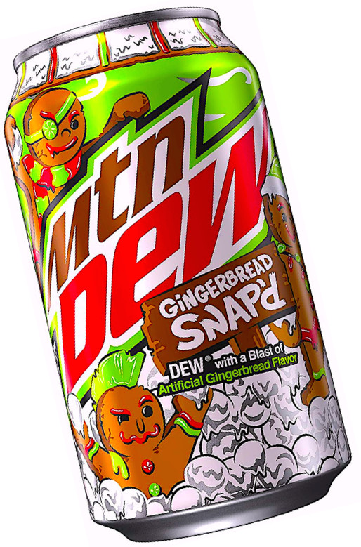Limited Edition🗻Mountain Dew®🎄Gingerbread🍪Snap 12 oz.Single Servin
