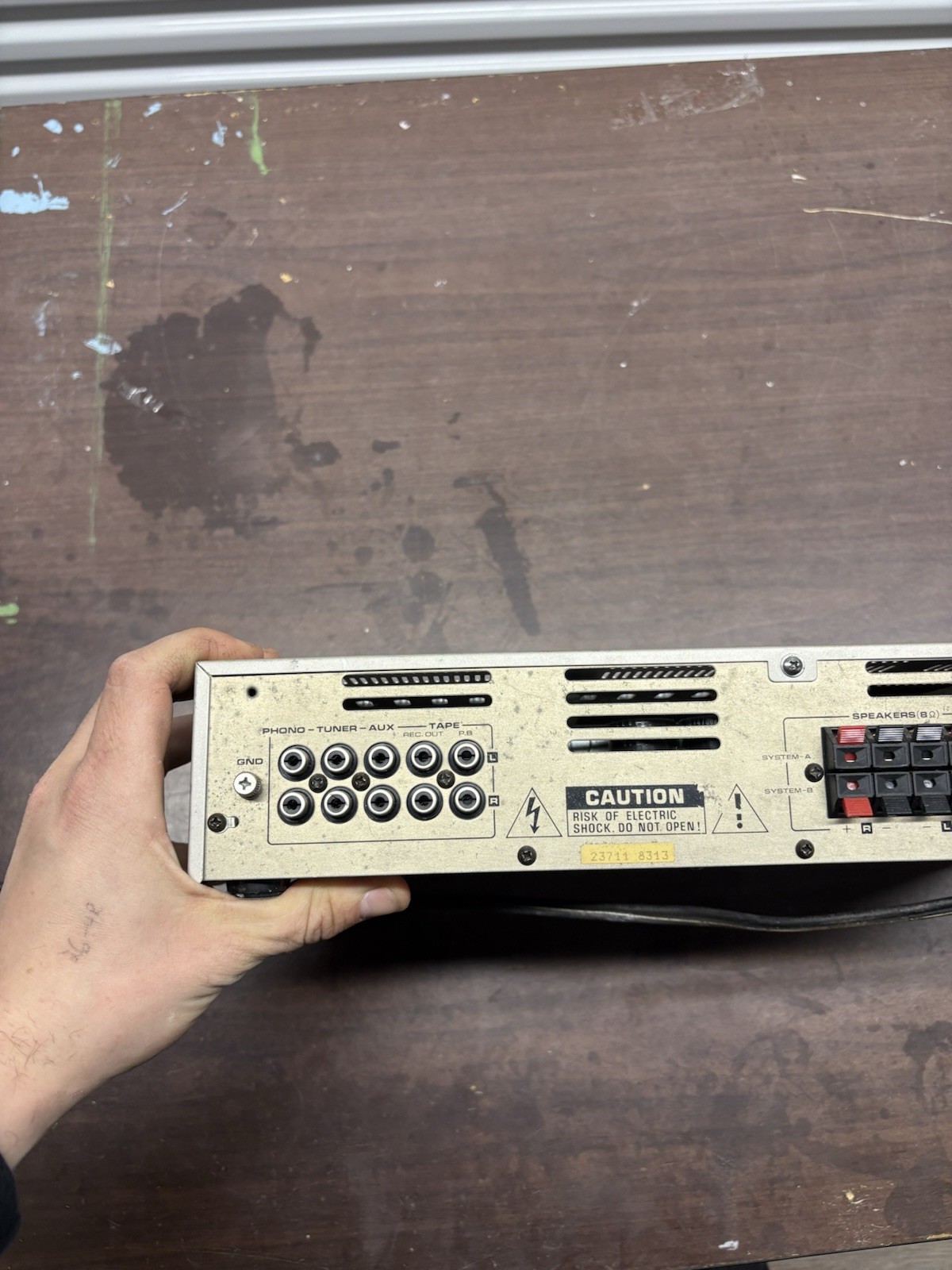 Vintage Fisher CA-55 Integrated Stereo Amplifier Equalizer Powers On Untested