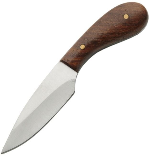 Pakistan Knives Fixed Blade Knife Stainless Wood Handle Drop Point - DH-7989