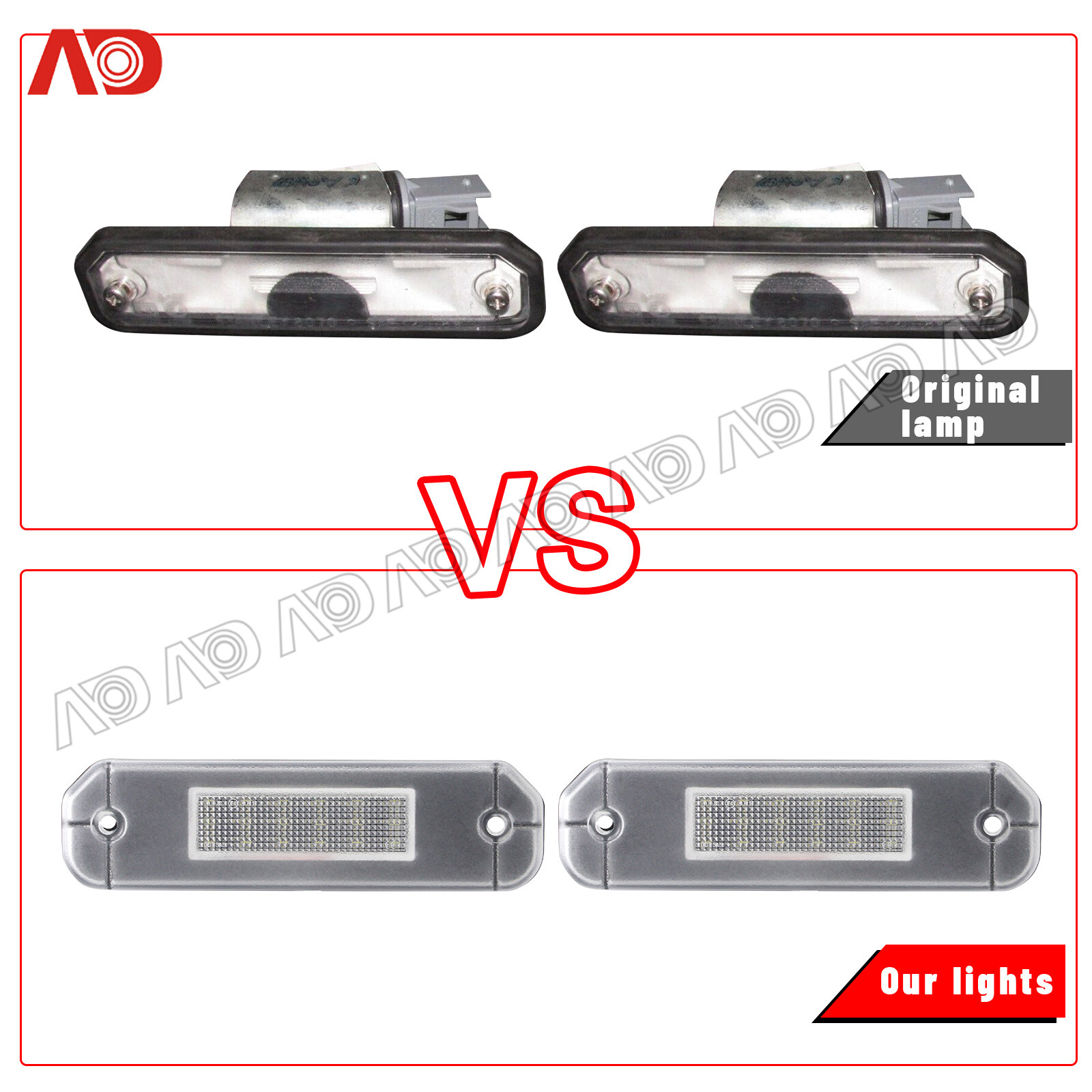 For 91-00 Honda Civic EJ EK EG EK9 EK3 CR-X LED White Number License Plate Light