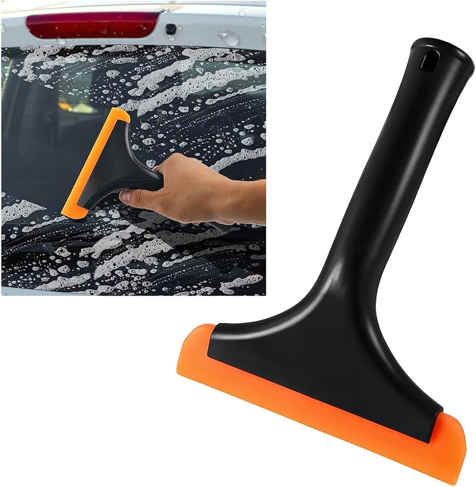 Small Silicone Window Squeee, 5.9 Inch Car Windshield Water Blade