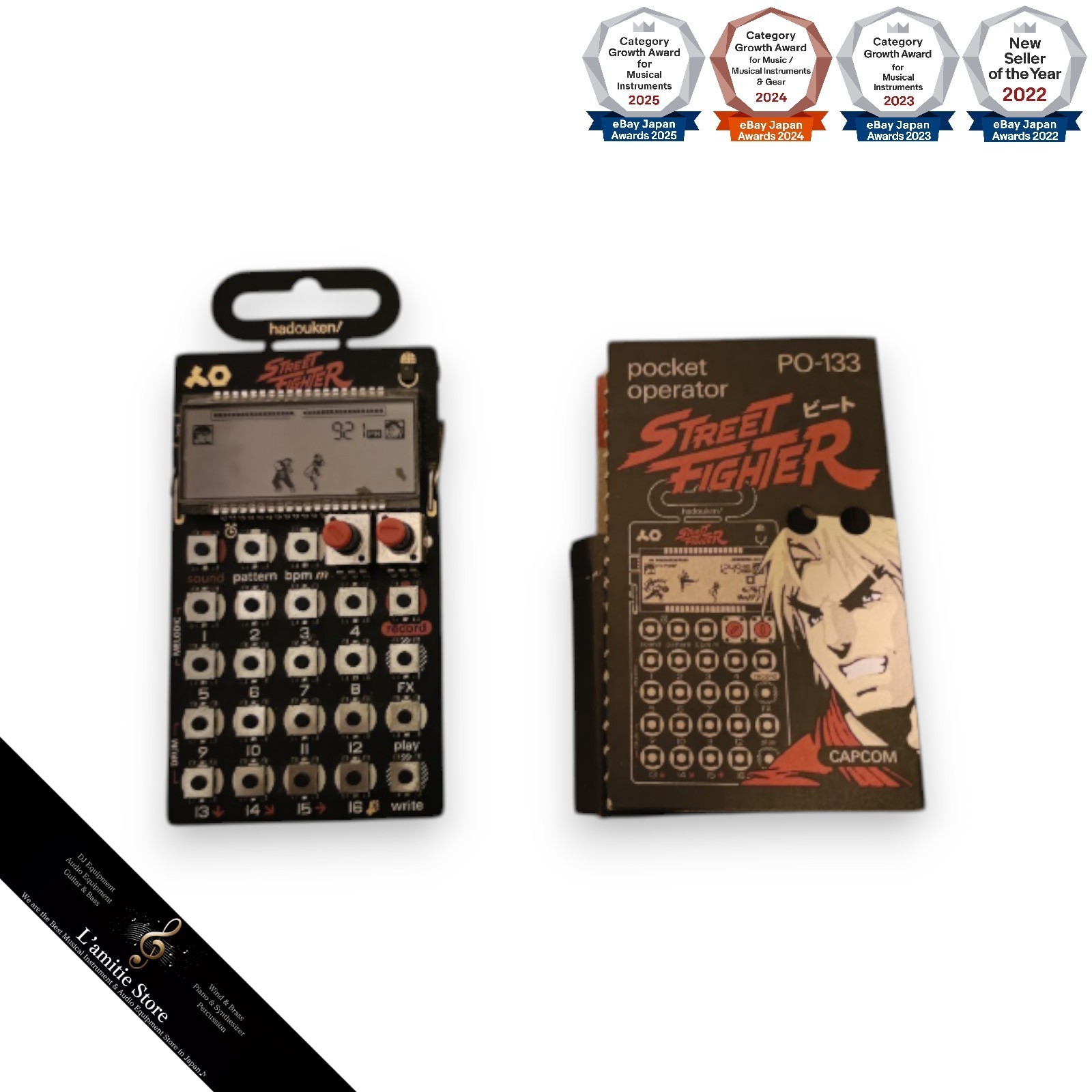Teenage Engineering PO-133 Street Fighter Pocket Operator PO133 Micro Sampler JP
