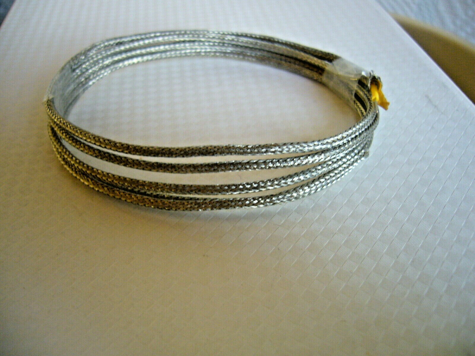 25 feet Vintage Style Braided Shielded push back wire 24 AWG. SOLID CORE !!!