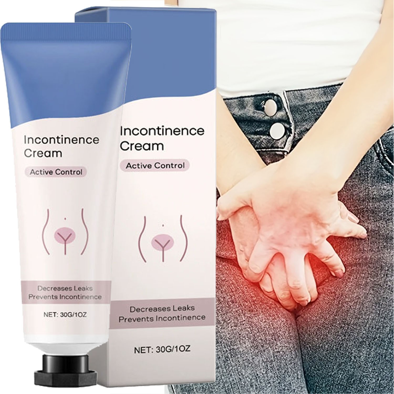 Incontinence Cream suitable for Women,Anti-Leakage Protection Soothes & Protects