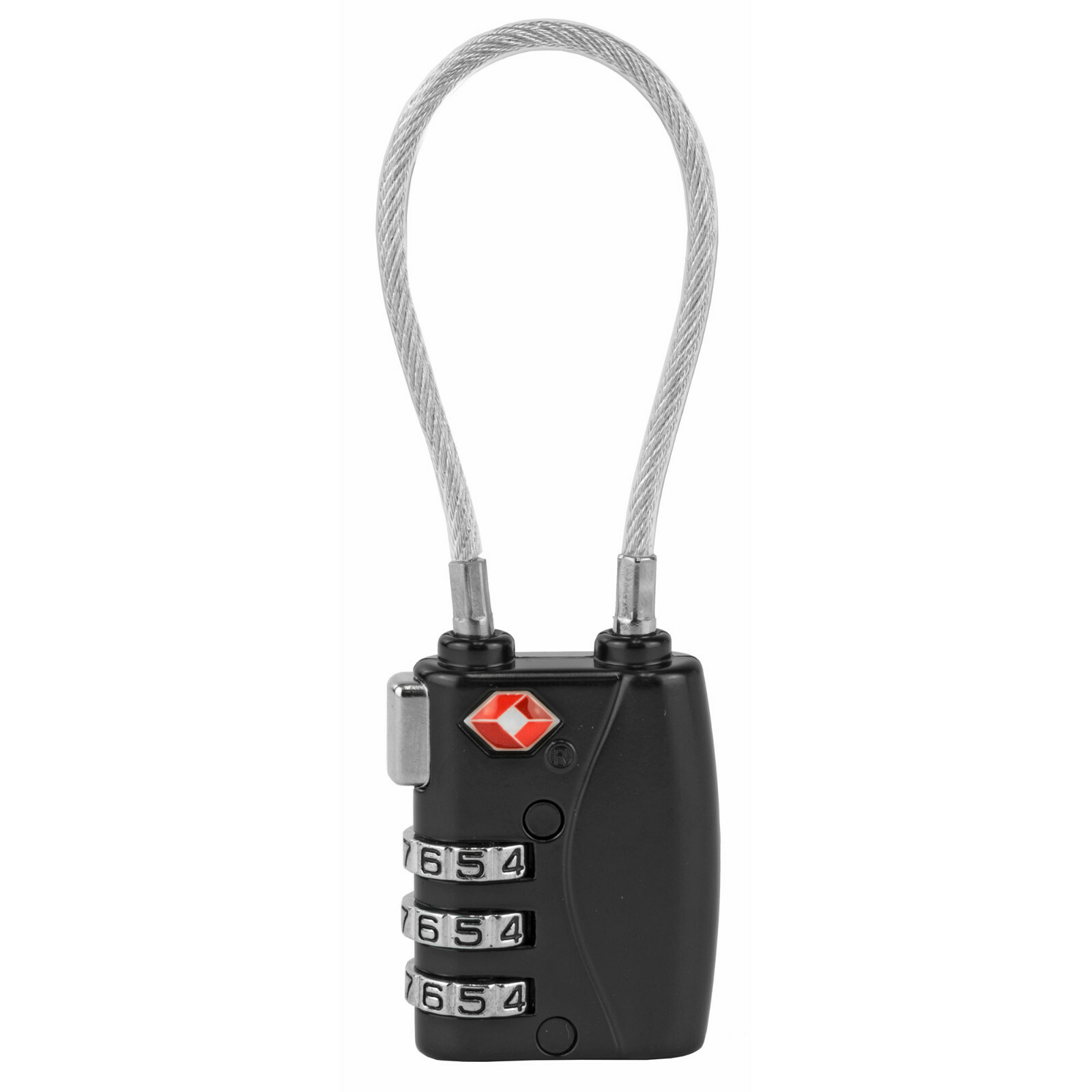 Firearm Safety Devices Corporation Tsa380Rcb Fsdc 3-Dial Tsa Combo Cable Lock