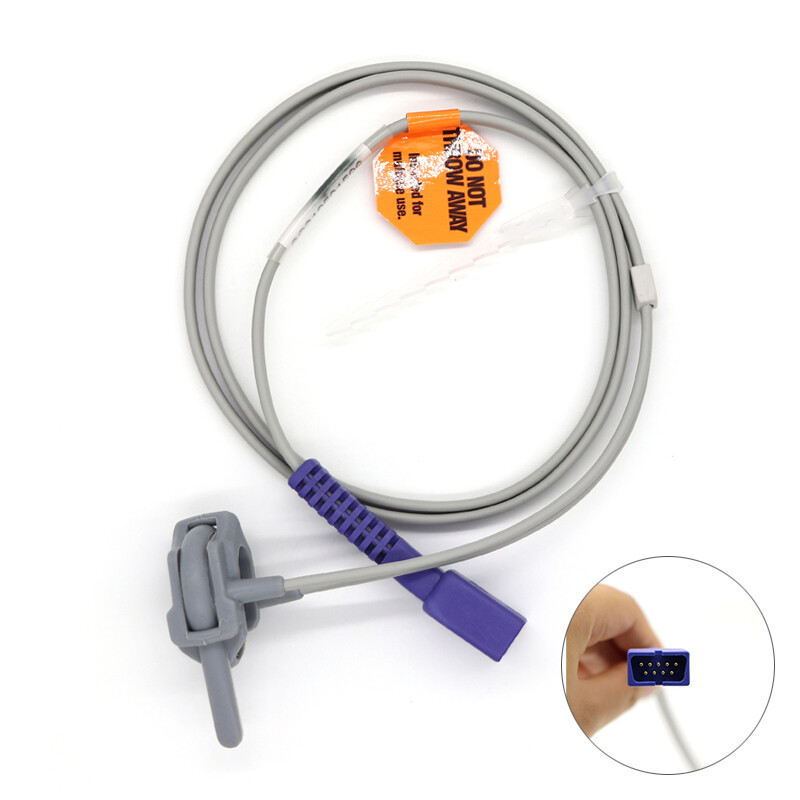 SpO2 Sensor Probe Compatible with DS100A Encrypted DB9 Newborn Strap 9 Pins 1M