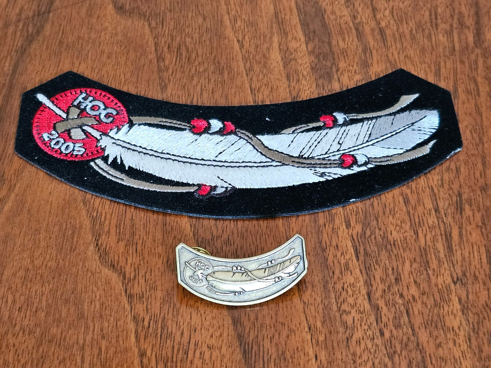 2005 HOG Harley Davidson Owners Group Set Patch & PIN