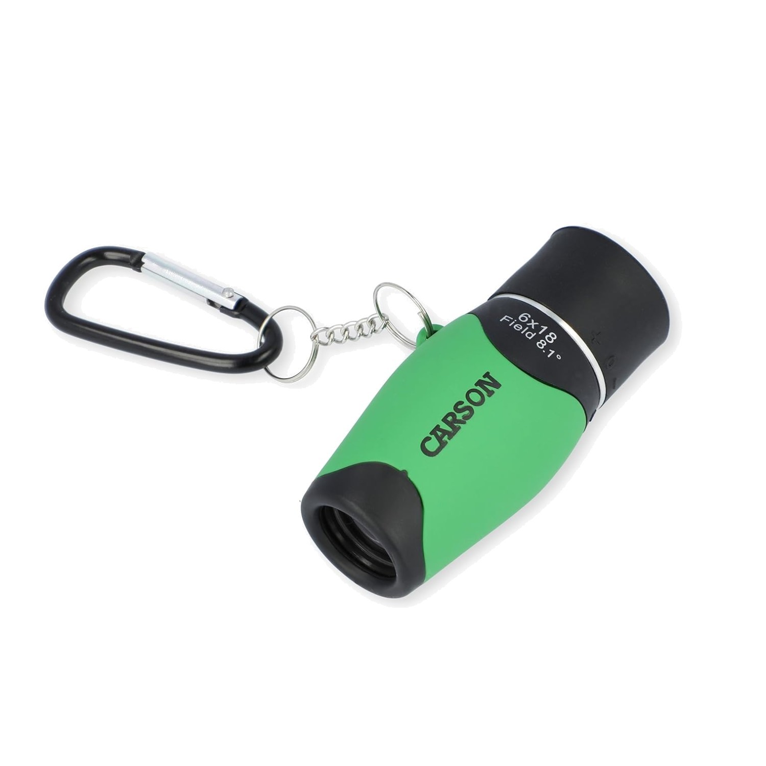 Green Pocket Monocular with Carabiner Clip
