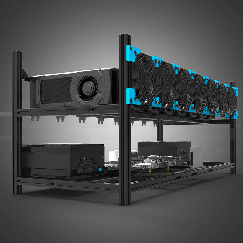2 GPU BitPunisher Mining Rig Open Frame Ethereum Clasic ETC Crypto BTC RTX 4090