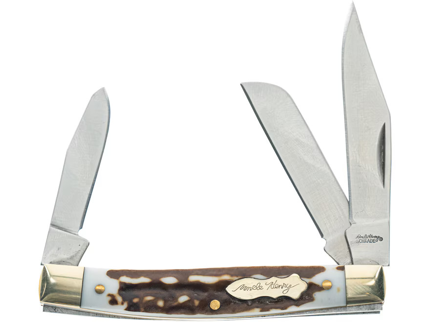 Uncle Henry 807UH JR Pocket Knife 2" Clip Point 7Cr17MoV Polished Blade Polymer