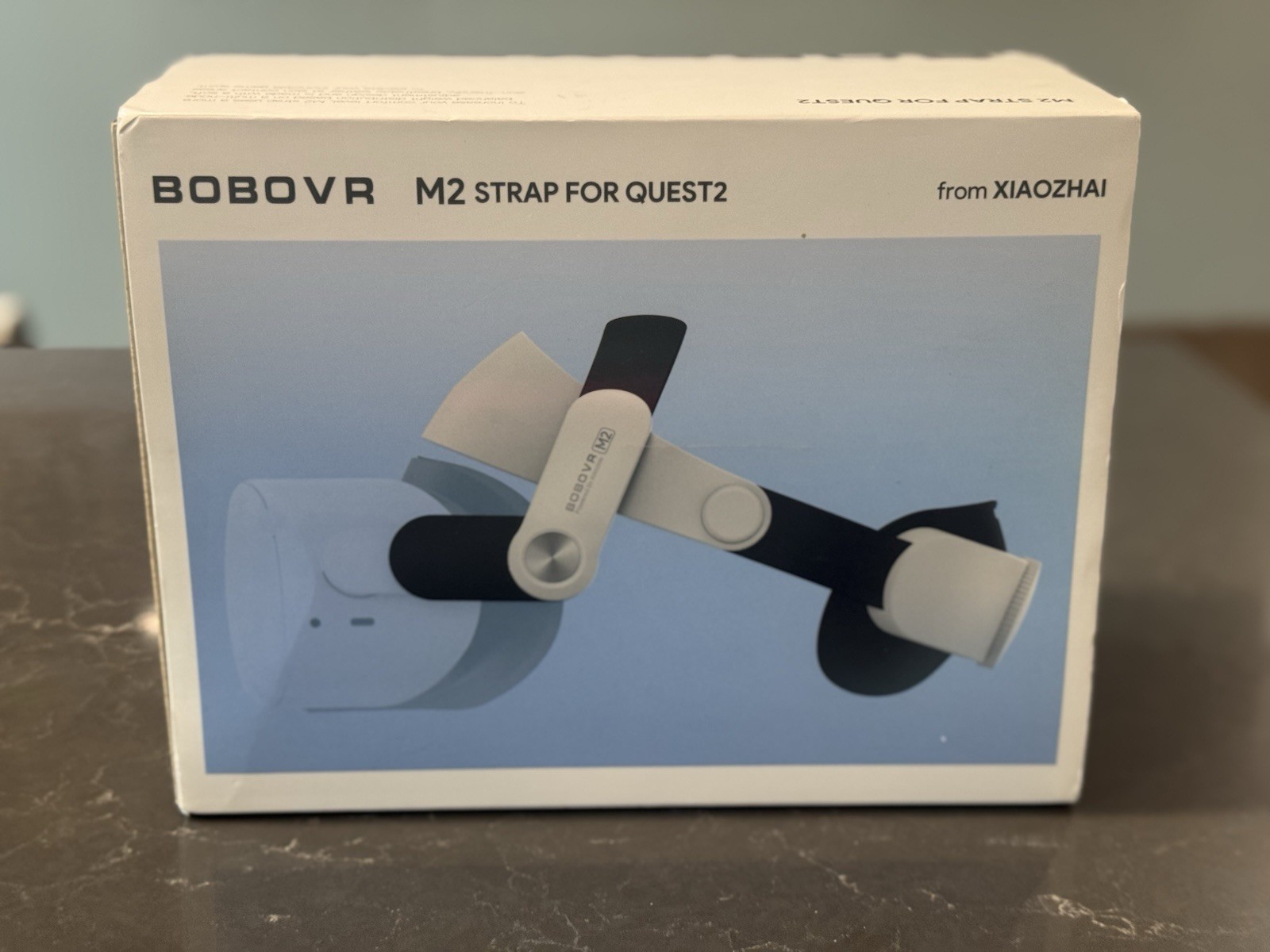 BOBOVR M2 Head Strap for Quest 2 Headset, White/Black, Model M2