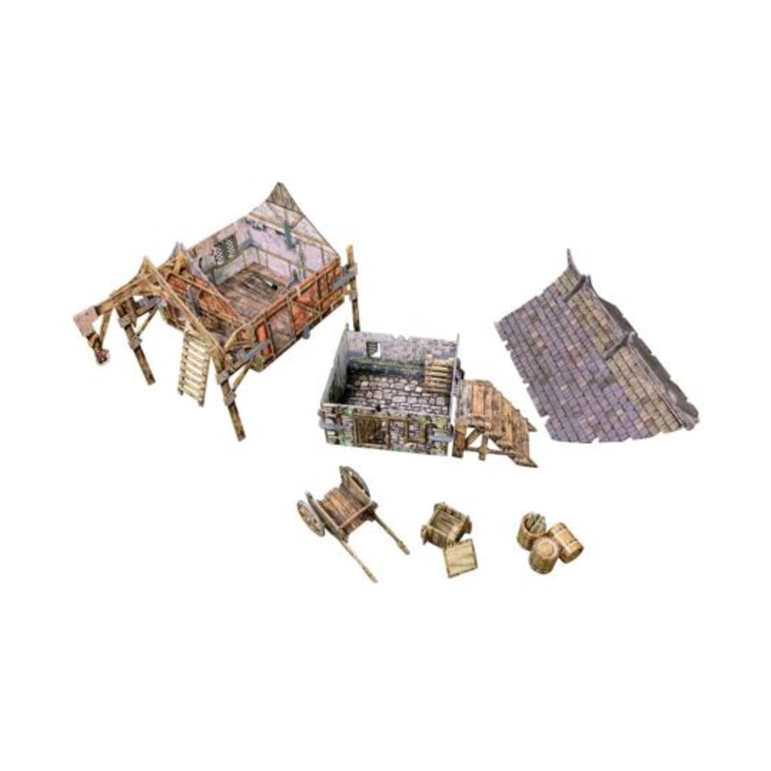 Battle Systems Terrain 28mm Storage Barn SW (New)