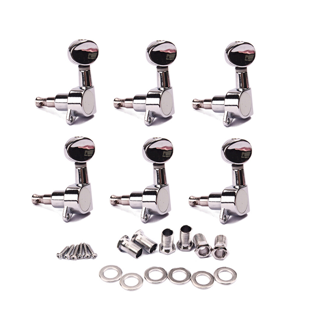 6L Guitar String Tuning Pegs Sealed Machine Head Heavy Duty Gear for ST Strat TL