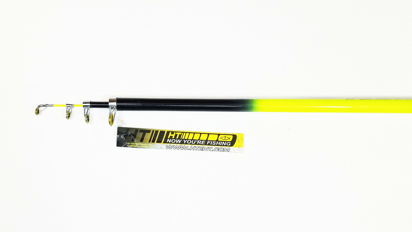 HT SHOOTING STAR TELESCOPIC 10' CRAPPIE POLE/ROD WITH EYES & REEL SEAT SS-10QCS