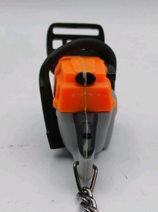 Stihl Orange Chainsaw Keychain With Sound Effects