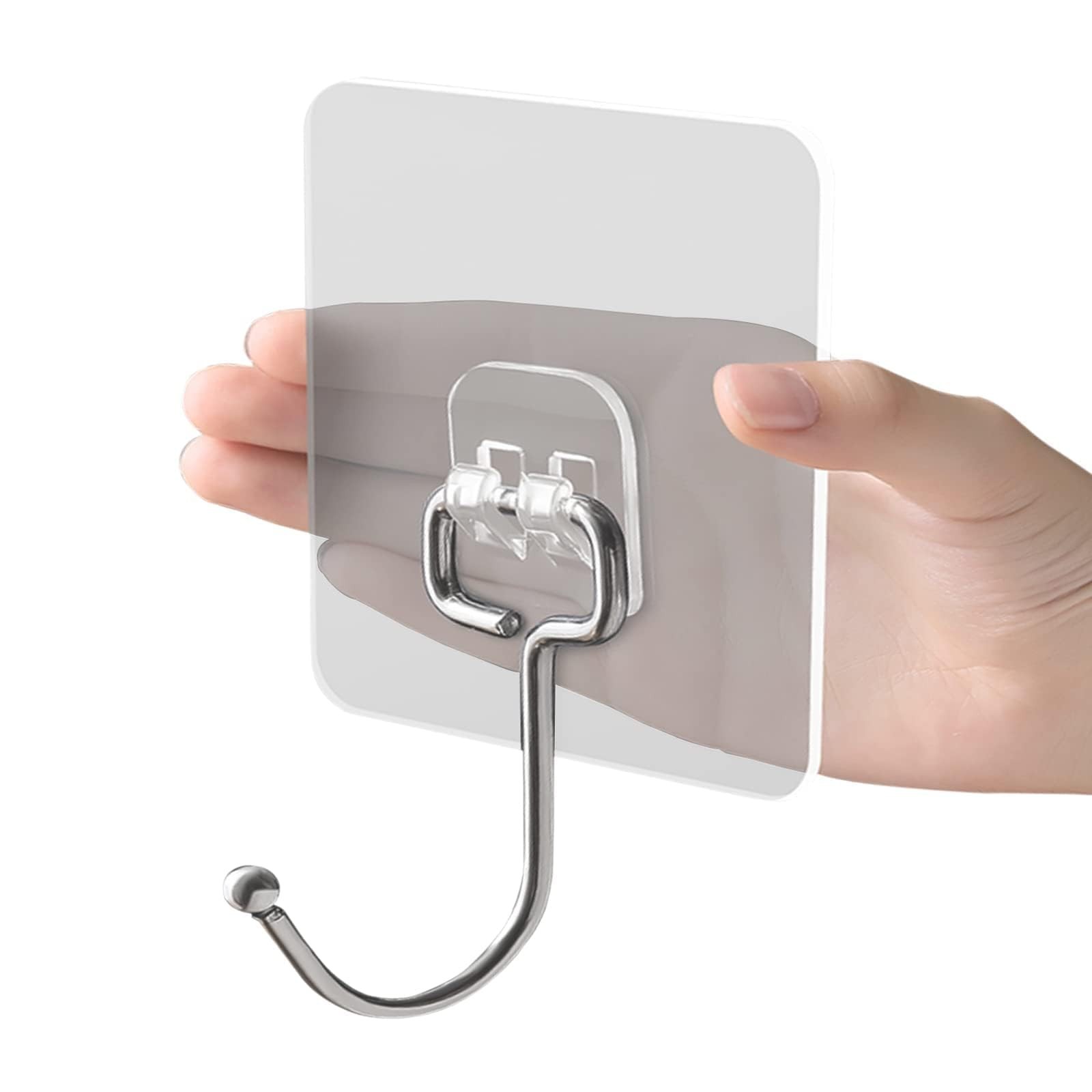 EKE 22Pack Large Sticky Hook Wall Weight Capacity 40Ib (max), Waterproof and ...