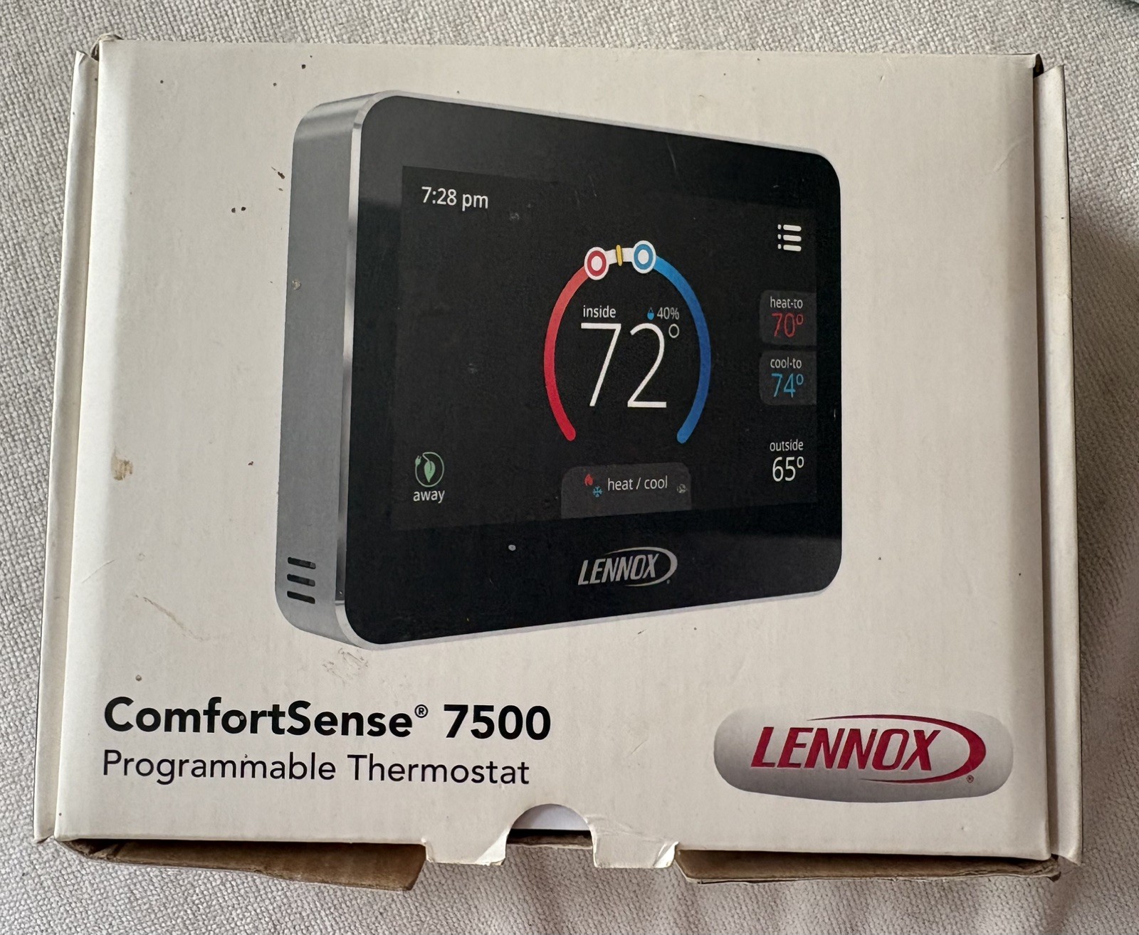 LENNOX ComfortSense CS7500 Programmable Thermostat 13H14 NEW Open Box