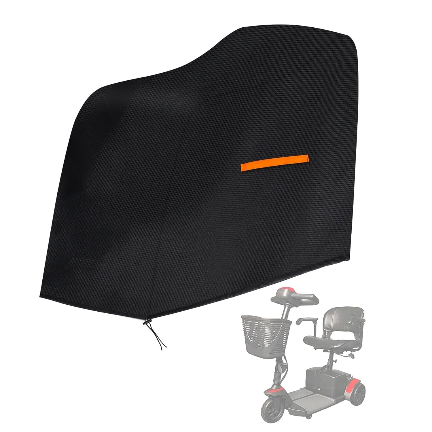 Klmnop Mobility Scooter Cover, 48.8"L x 22.4"W x 37.8"H Waterproof Scooter Stora