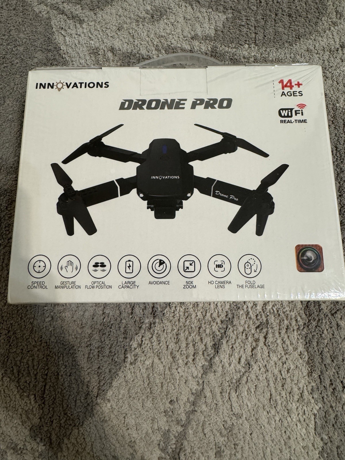 Innovations Drone Pro. Brand New Never Opened. sealed. 7 inches