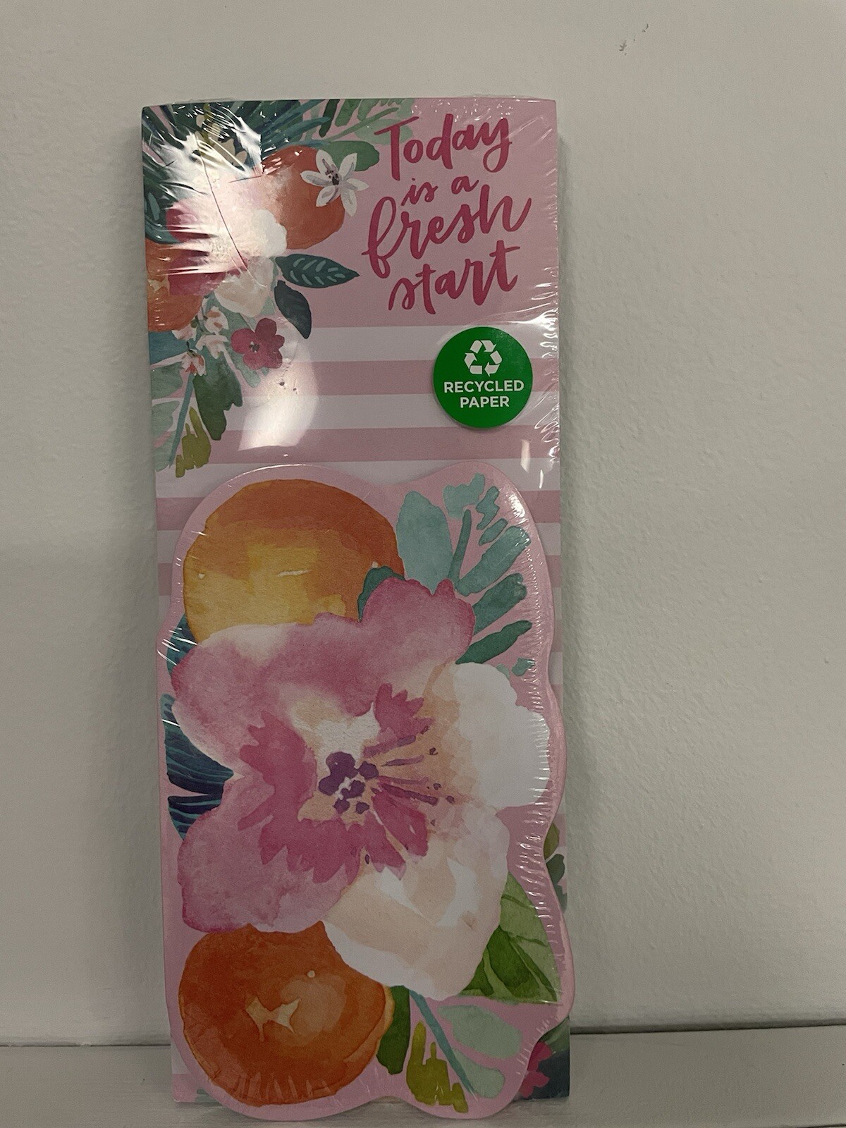Clementine 200 Tropical Graphic Today Is A Fresh Start Magnetic Set Of 2Notepads