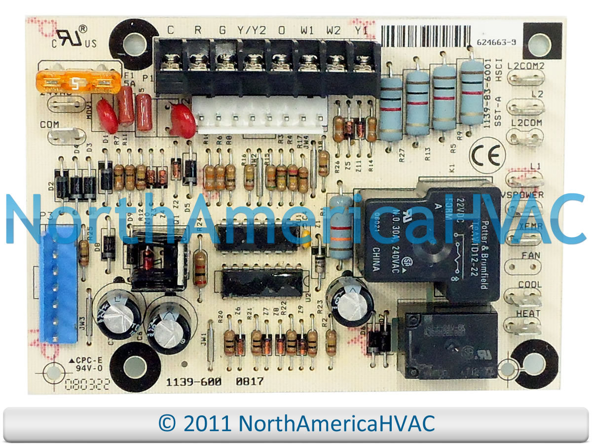OEM Nordyne Gibson Miller Furnace Control Board Replaces 624663-0