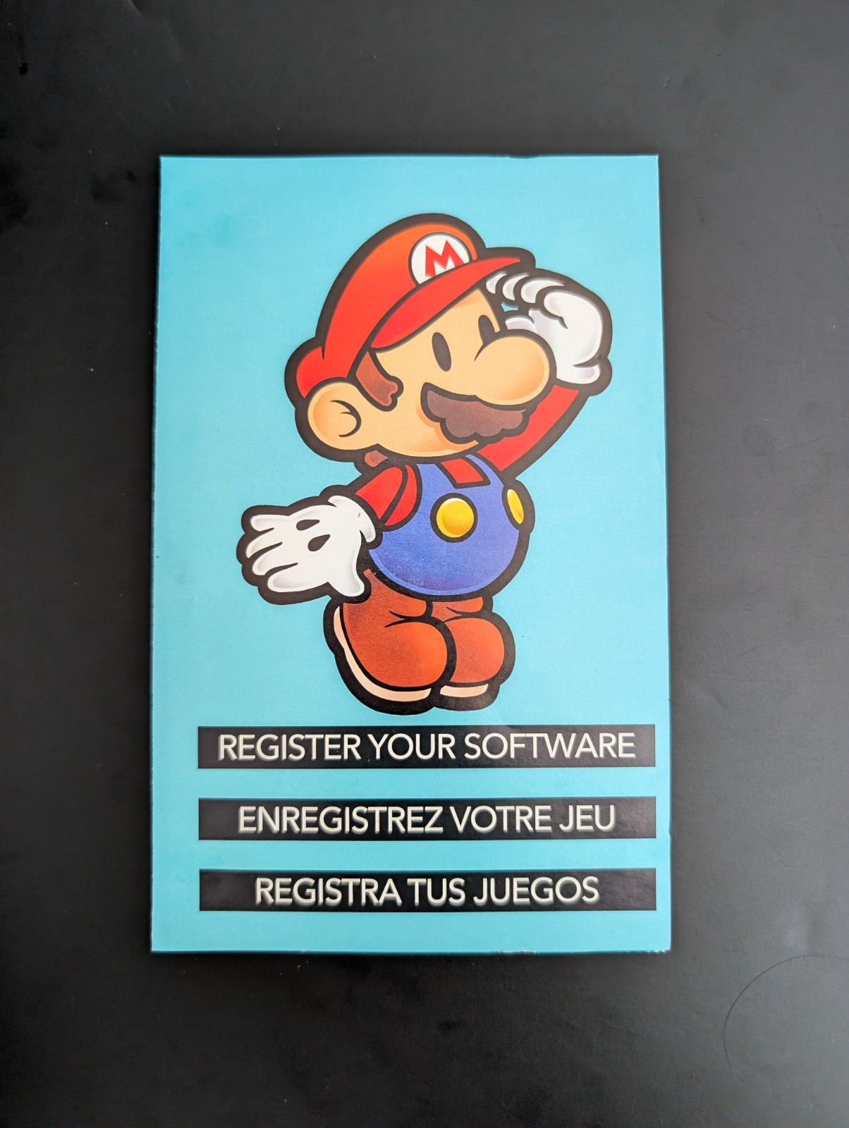 Super Paper Mario Nintendo Wii CASE MANUAL INSERTS ONLY Authentic Guaranteed