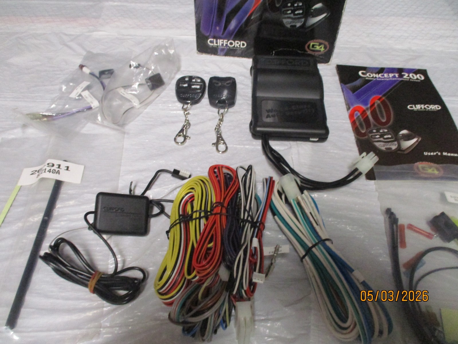 CLIFFORD CONCEPT 200 G4 SECURITY SYSTEM / INTELLIGUARD 7000 G4