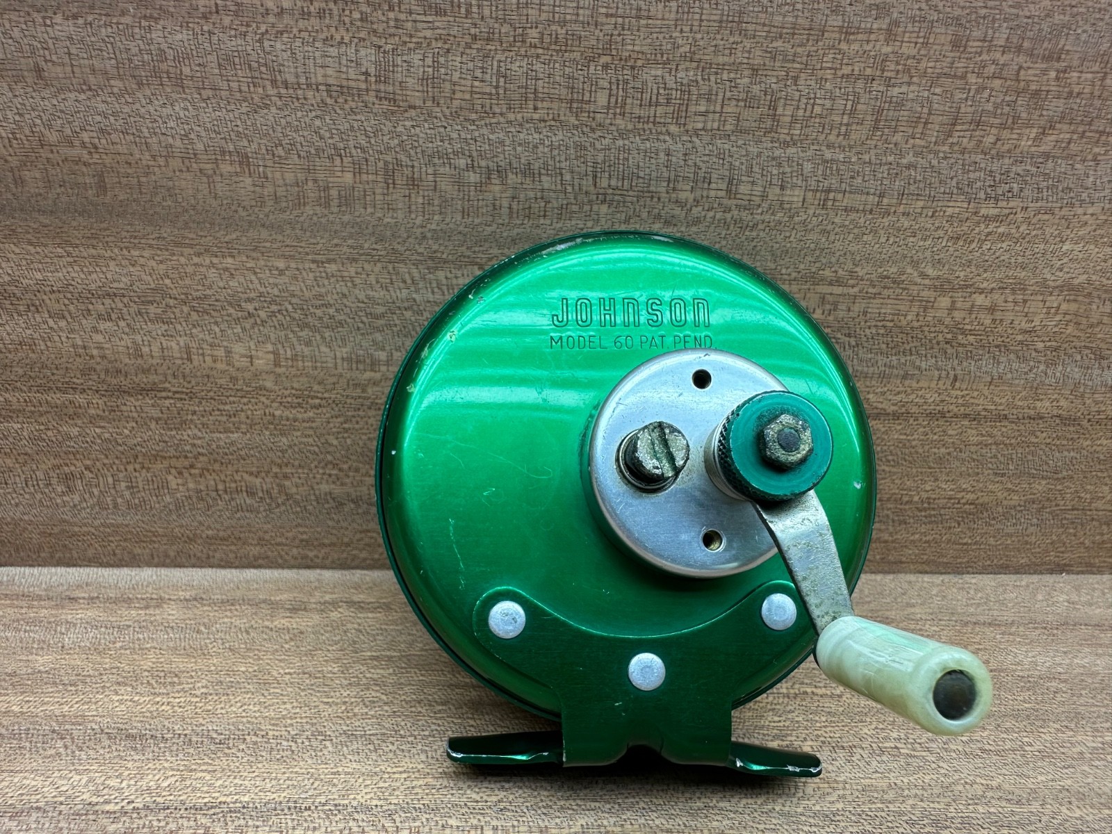 Nice Working Johnson Sidewinder Fishing Reel Model 60 Made In USA