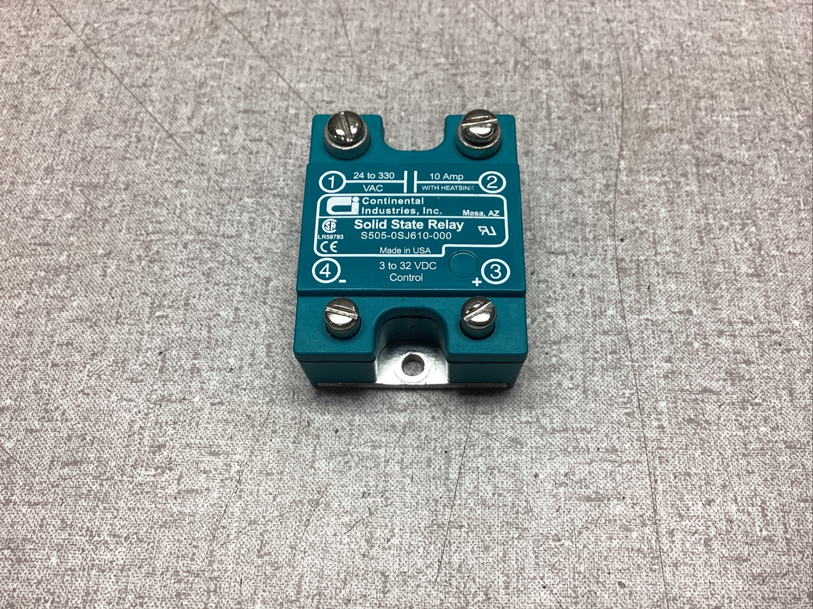 Continental Industries Solid State Relay S505-0SJ610-000 #3100FMLPT1
