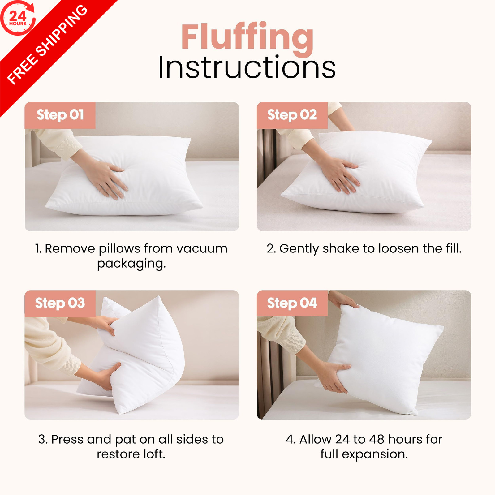 Utopia Bedding 18x18 Pillow Inserts, White Throw Pillows Inch,