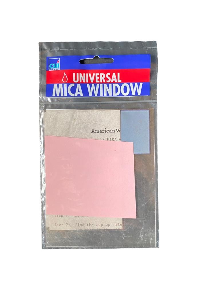 Large, uncut Mica window (4'' x 5") for multiple purposes such as Perfection and