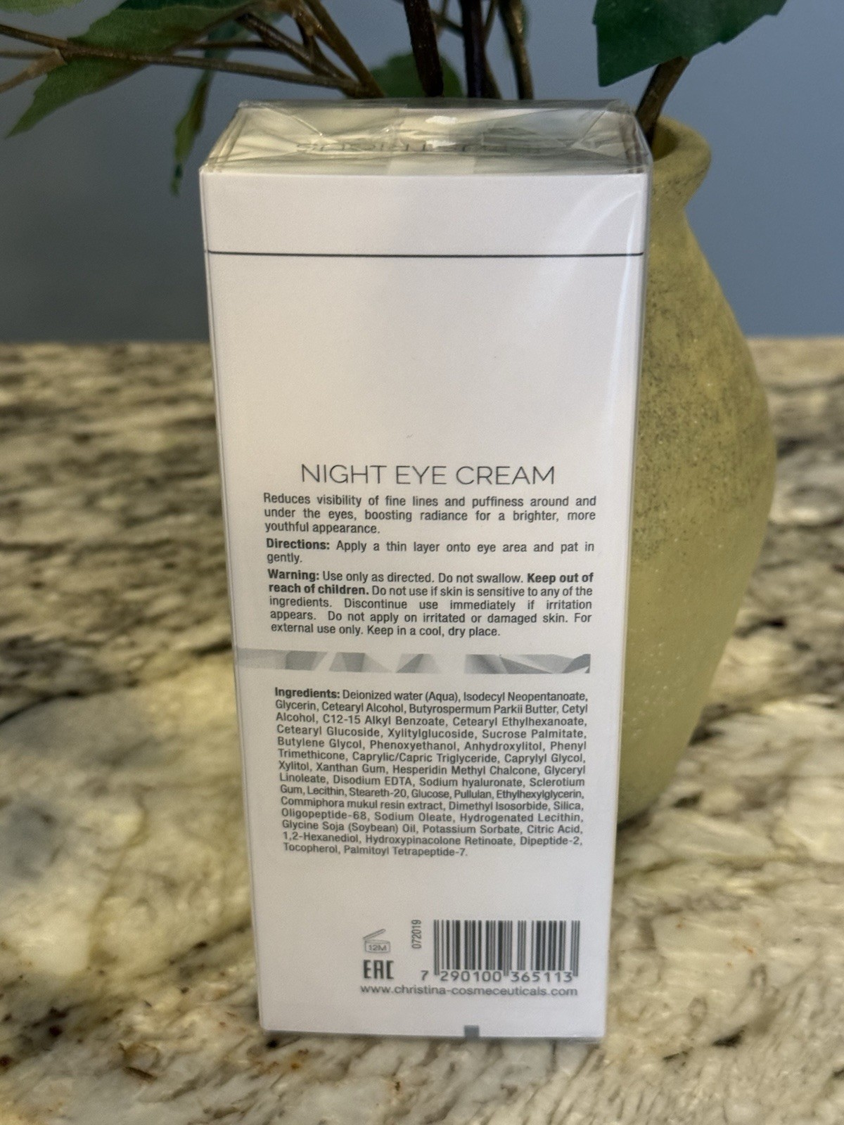 Christina Professional Illustrious Night Eye Cream NIB Sealed 0.5 FL Oz
