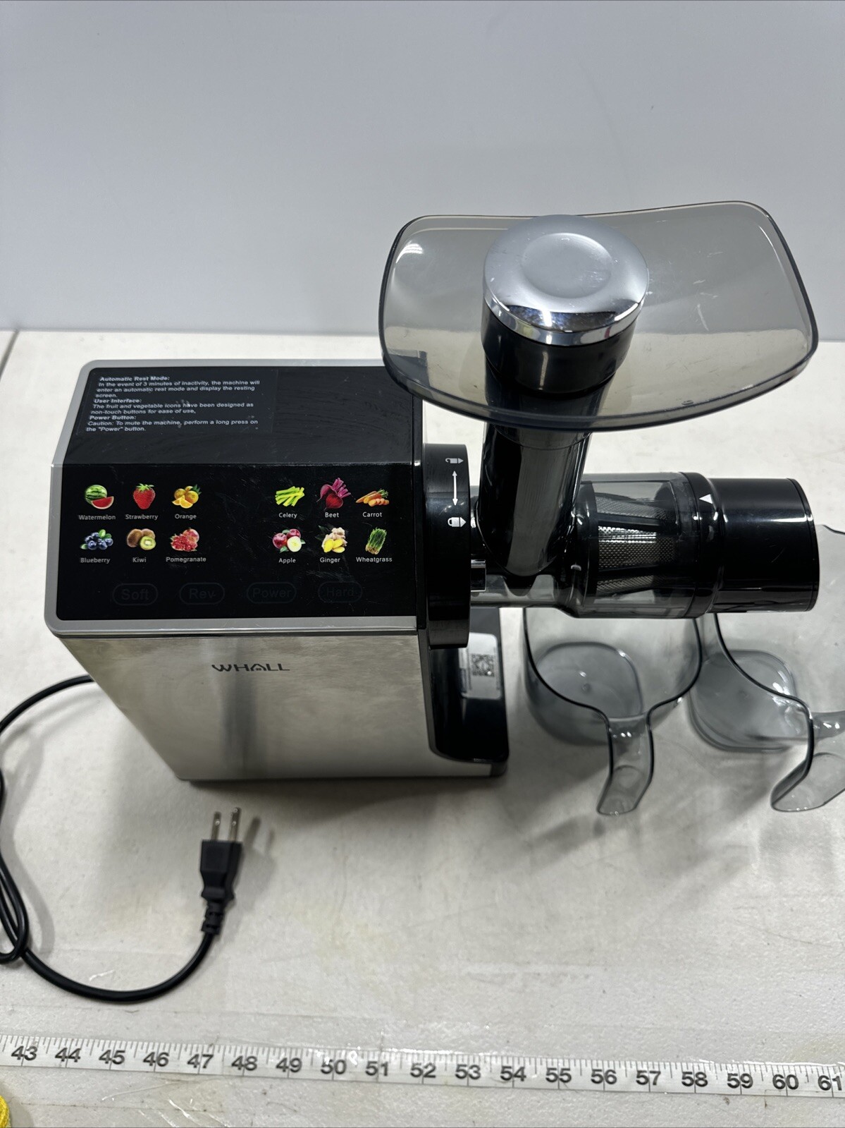 Wall Masticating Slow Juicer Professional Stainless Juicer Machines Touchscreen