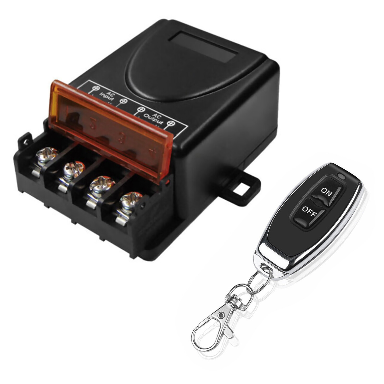 Remote Control Switch 110V-240V RF Relay Receiver W/ Remote Control 100m Range