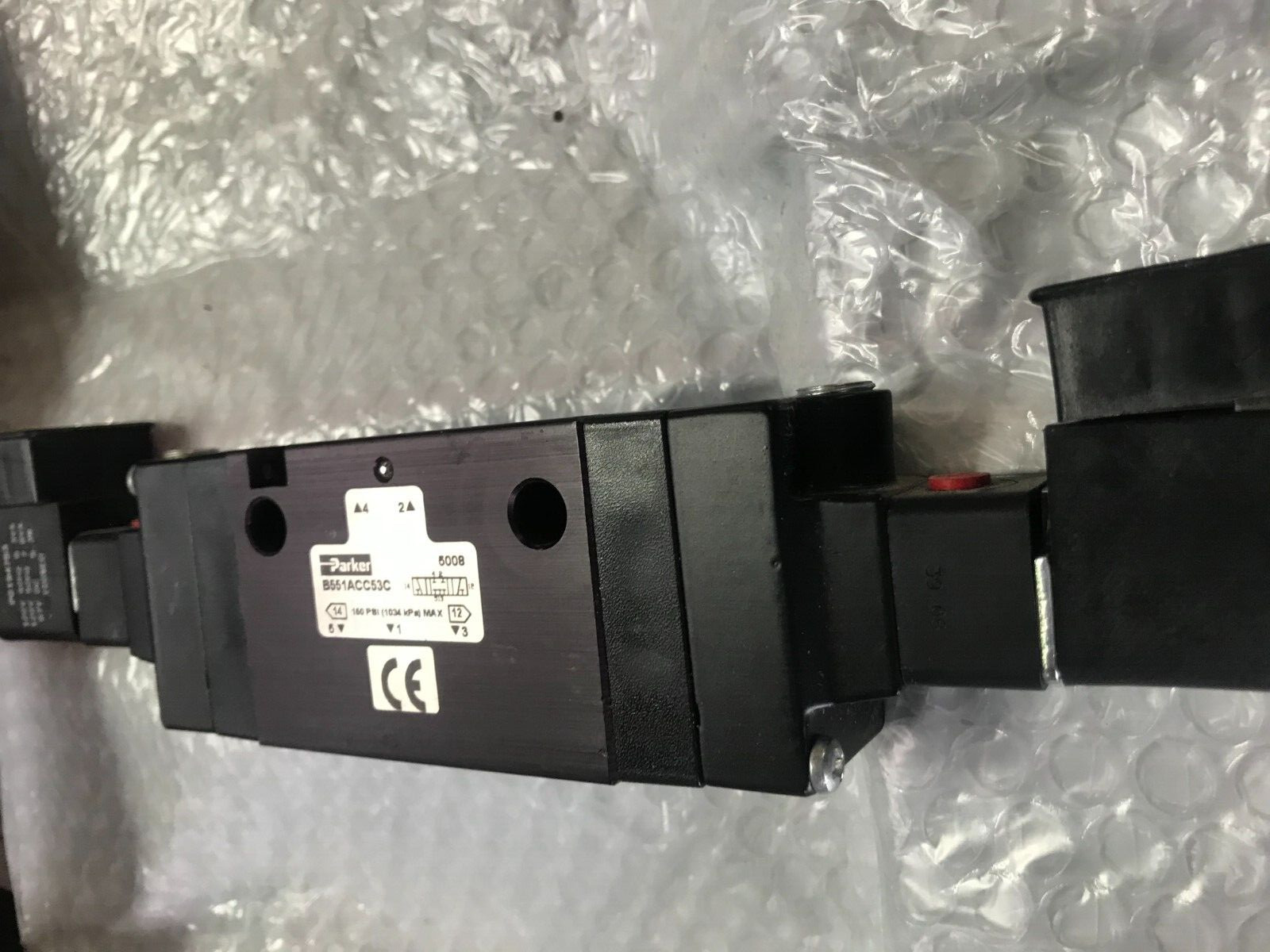 PARKER BELLOWS B551ACC53C 120V 1/4D 3 POS SOLENOID VALVE