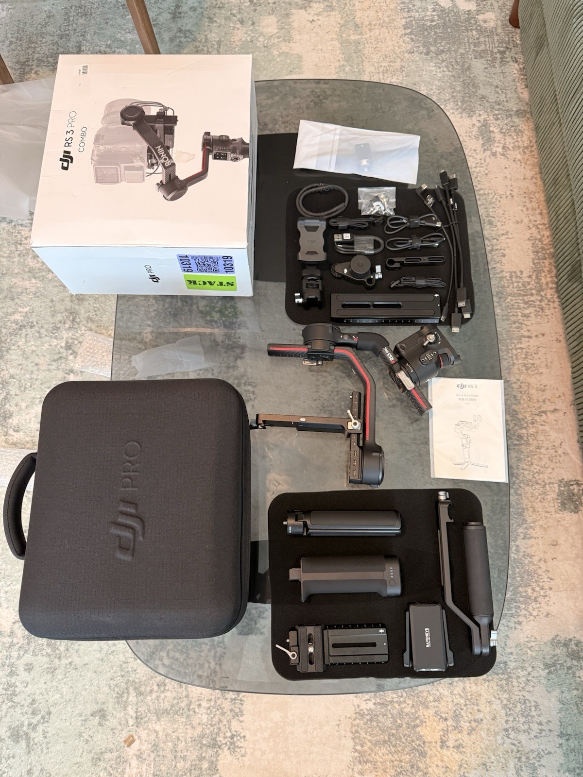 DJI RS 3 Pro Combo, 3-Axis Gimbal Stabilizer for DSLR and Cinema Cameras