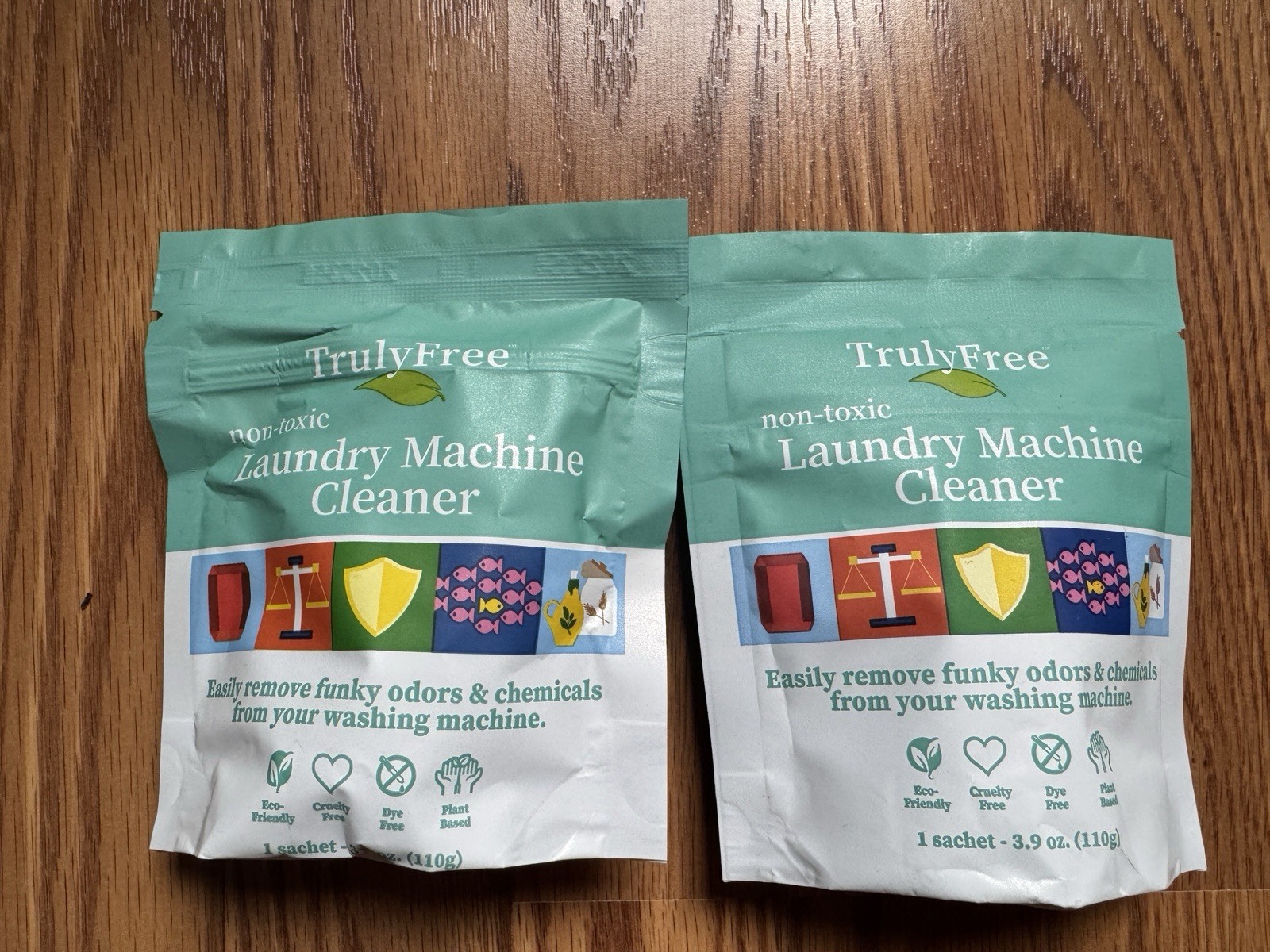 Lot of 2 Truly Free Laundry Machine Cleaner NEW Sealed Non-Toxic Plant Based USA