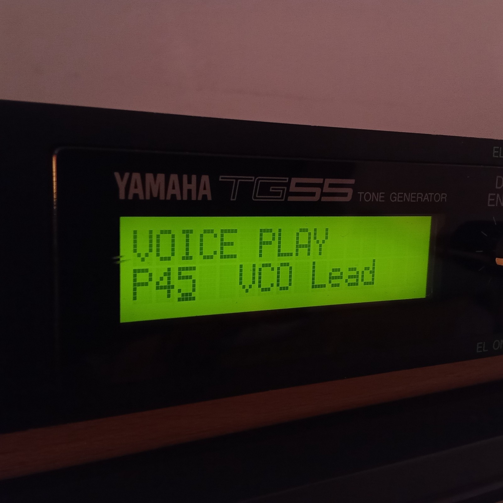 Yamaha TG55 - Original Display