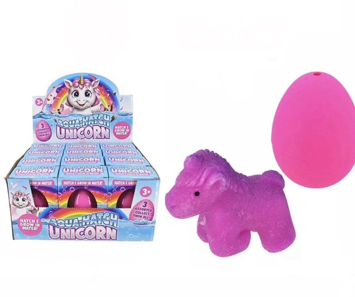Magic Hatching Unicorn Egg Growing Pet Growing Animal Hatch Water Toy