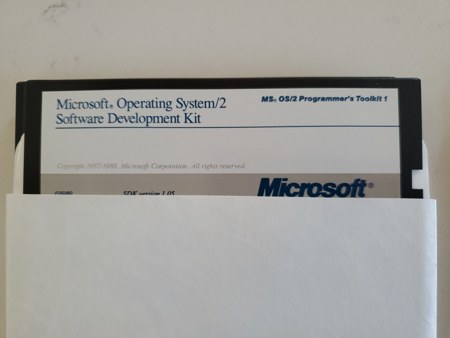 Microsoft Operating System/2 Software Development Kit 1.05 (OS/2 SDK) 5 1/4"