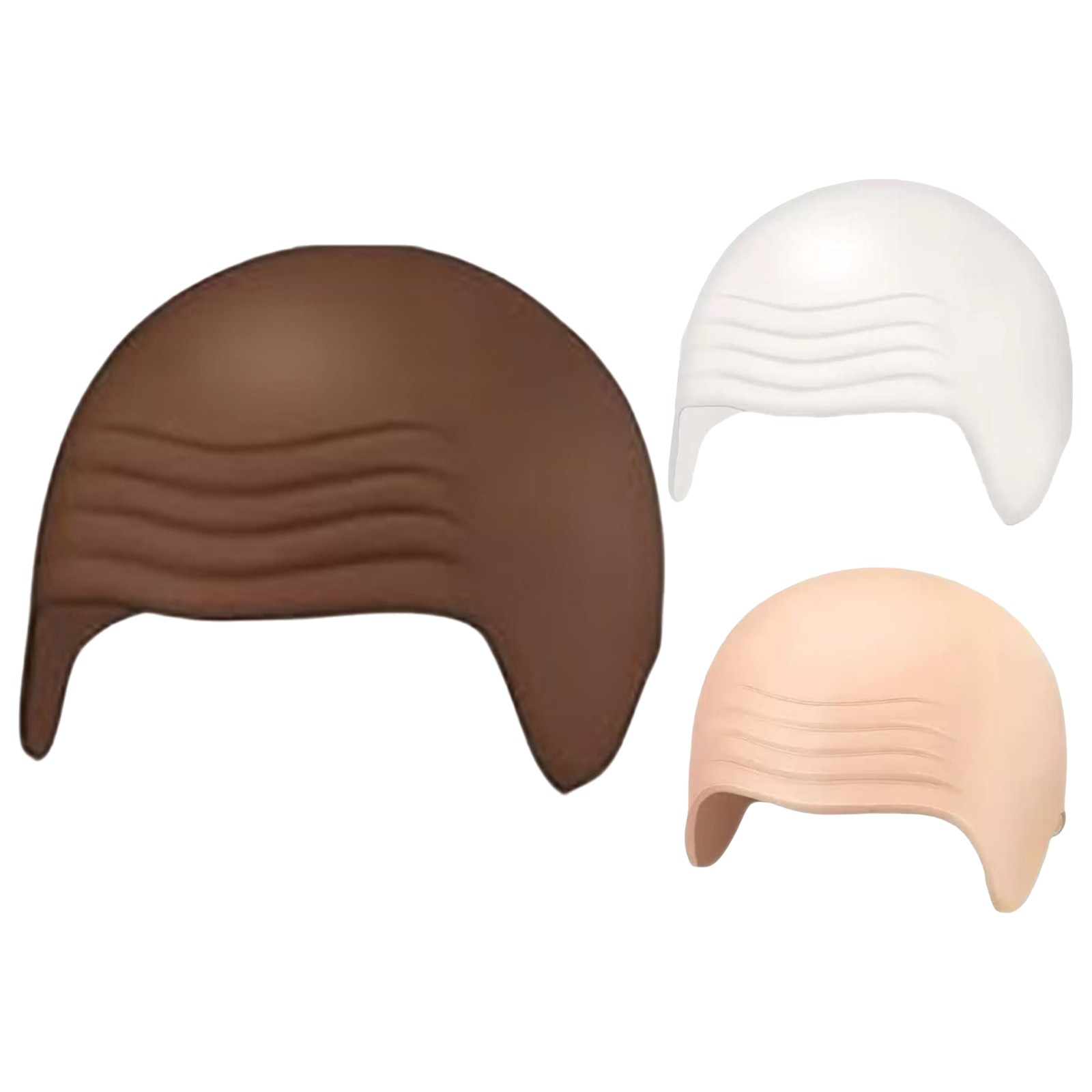1Pcs Adult Halloween Bald Cap Latex Head Wig Hat Fake Scalp Pretend Monk Cosplay