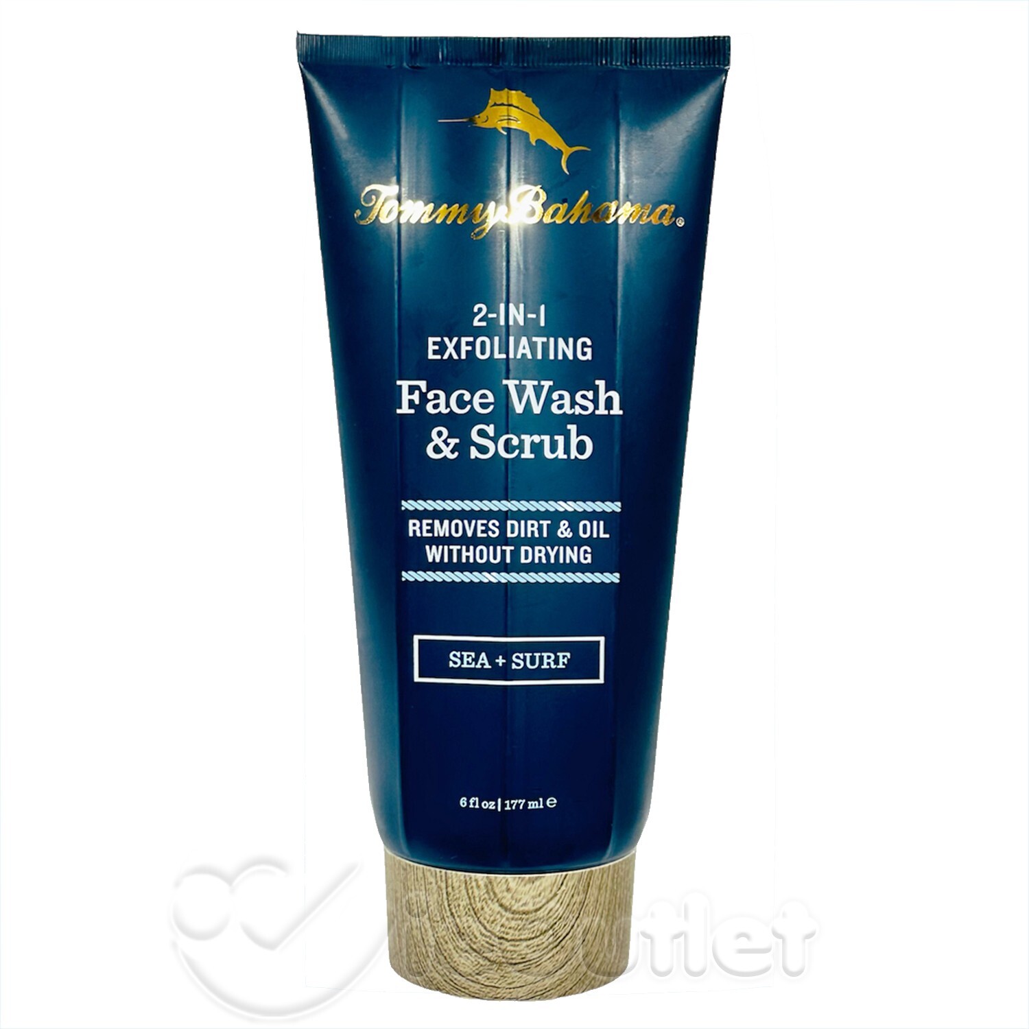 NEW & SEALED Tommy Bahama 2-in-1 Exfoliating Face Wash Scrub 6 oz - Sea & Surf