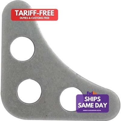 Allstar ALL22196, Set of 10 Natural Steel 1/8In Gusset 3-Holes 10Pk Performance